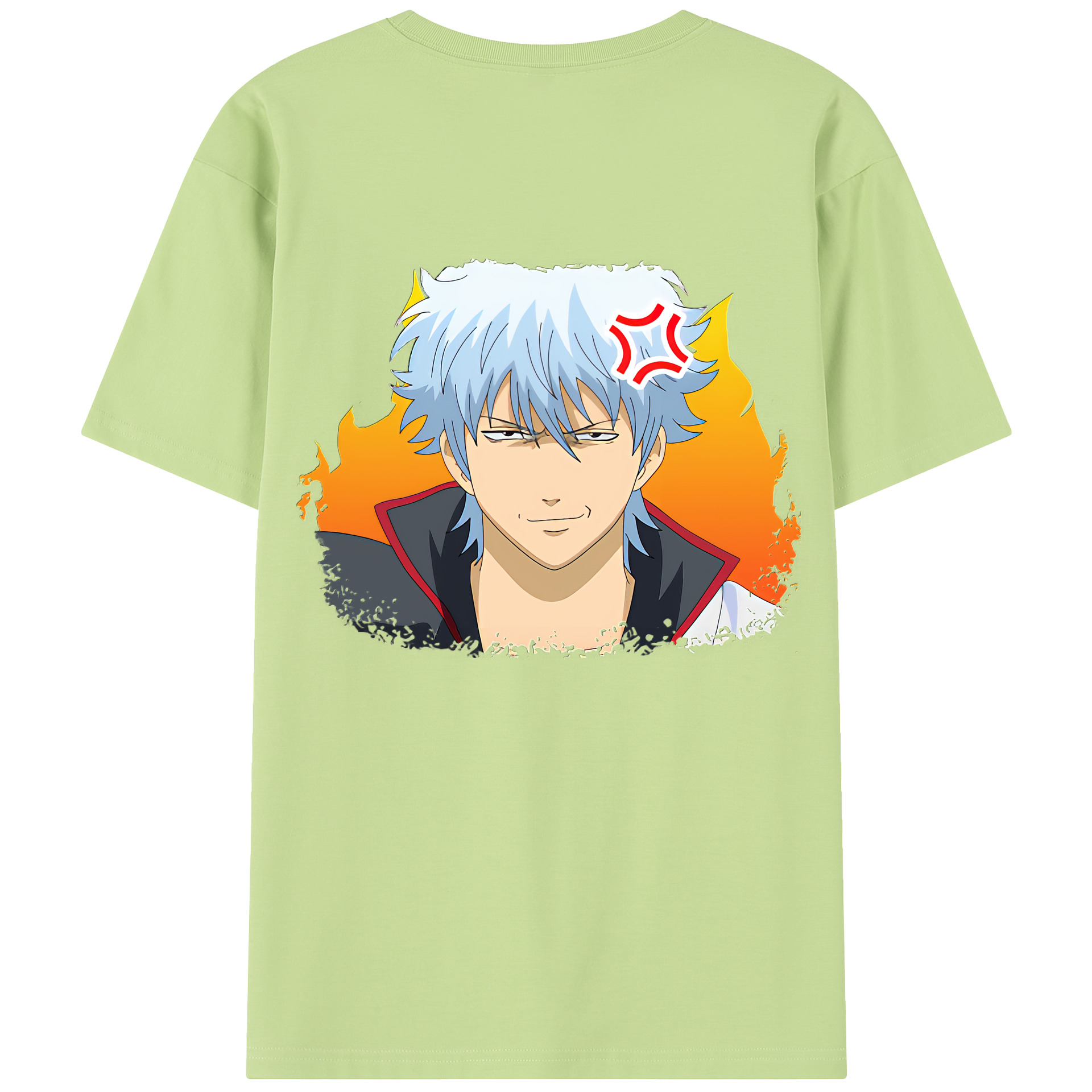 （画像用） ぎんたま 坂田銀時（さかたぎんとき） 神楽 志村新八（しむら しんぱち） GINTAMA Sakata Gintoki Kagura Shimura Shinpachi 綿100％半袖Tシャツ（背面プリント）